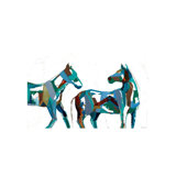 Painted Horses II Print by Milton Coppo