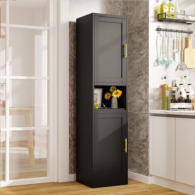 Metal Narrow Shelf Storage Cabinet for Bathroom Kitchen Living Room by Winston Porter