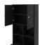 Grande armoire de plancher spacieuse pour salle de bain à 4 portes-1834634697