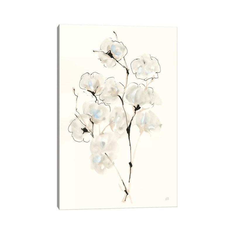 Summer Cotton IV by Chris Paschke - Wrapped Canvas Painting, 20.32 cm H x 30.48 cm W