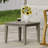 Outdoor Grey Wood Side Table, Classic Transitional Style, 20X20x15.68, 30Lbs Weight Support Grey, Style For Patio , 20"X20"X15.68", Limit