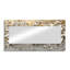 Crème fleur d'hortensias II - art mural miroir décoratif floral - imprimé sur métal-982638681