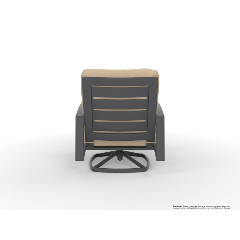 Arc Outdoor Lounge Chair, Trax Sequoia, Graphite