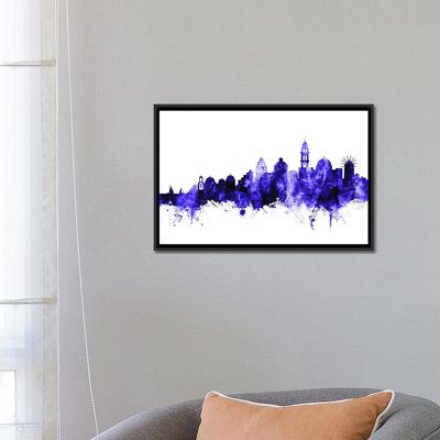 «Santorini Skyline» par Michael Tompsett, impression sur toile