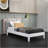 Twin Platform Bed - White
