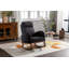 Chaise de chambre de bébé à bascule avec dossier haut pour le salon-1763804521