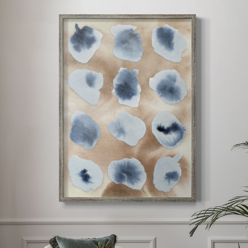 Tiled Serenity Fragments II Framed Print - Solid Wood, 11" H x 9" W