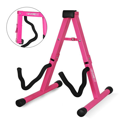 5 Core Guitar Stand A Frame w Foam Arms Rubber Pad for Acoustic Electric Bass
