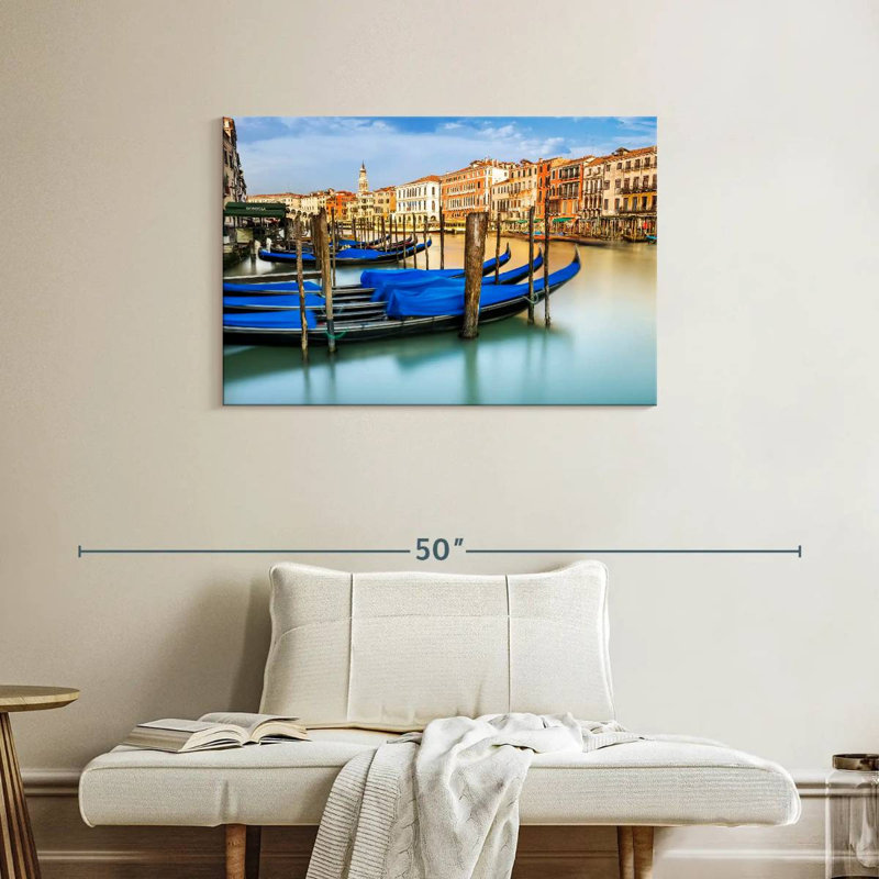 Gondoles couvertes du Grand Canal Mehar, H 24 po x l 36 po