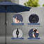32 parasols de patio éclairés à DEL