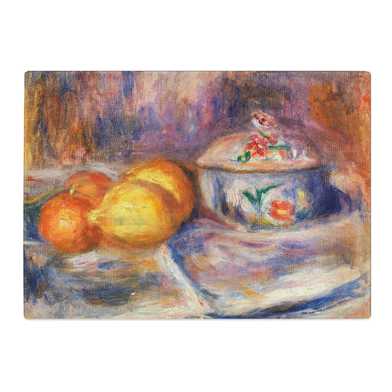 Still Life with Fruits Vol.1 by Pierre-Auguste Renoir Chopping Board, 28.5cm W x 39cm L