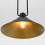 Luminaire suspendu en forme de cloche à 1 lumière avec abat-jour en métal noir Sparkia