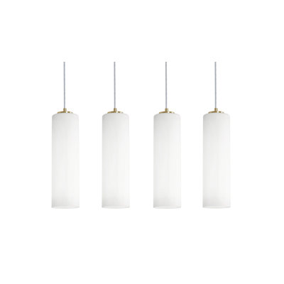 Luminaire suspendu linéaire à 4 lumières Leo - 120 V - 60 W