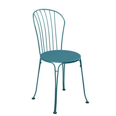 Opera+ Steel Outdoor Stacking Dining Side Chair