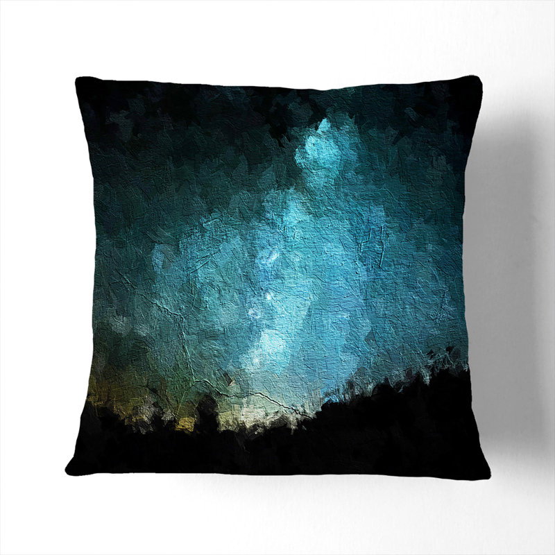 Square Throw Cushion, 40cm H x 40cm W x 15cm D, Black