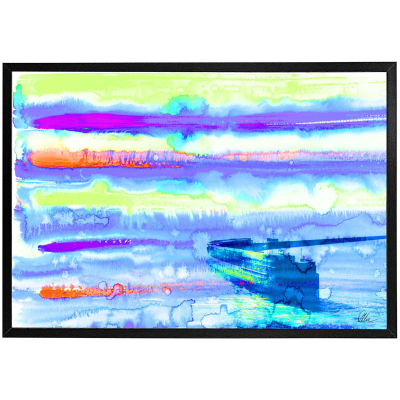 Single Picture Frame Print, Black, 41cm H x 61cm W x 4cm D