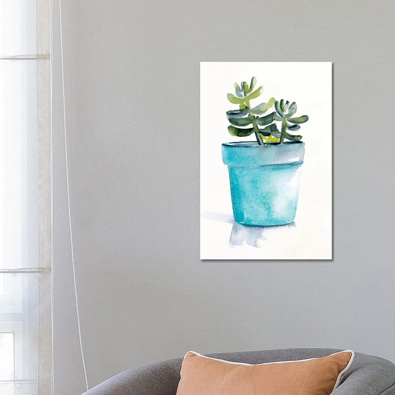 Potted Succulent II 1 Piece Wrapped Canvas Wall Art, 66.04cm H x 45.72cm W x 1.905cm D