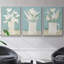 Ensemble de 3 pièces encadrées sur toile-97709591-97709594