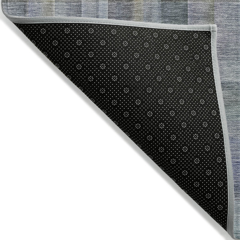 Tapis extérieur lavable antidérapant à carreaux vert 3 pi x 5 pi