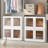 Stackable Collapsible Plastic Storage Bins with Lids,304 QT Closet Organizers with Doors, 25''L x 15.5''W x 56''H-102710055