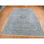 Tapis gris noué à la main 9 pi x 11 pi 7 po en laine avec motif mamelouk 6754AEB9E5114926BD51C2513391BBF5