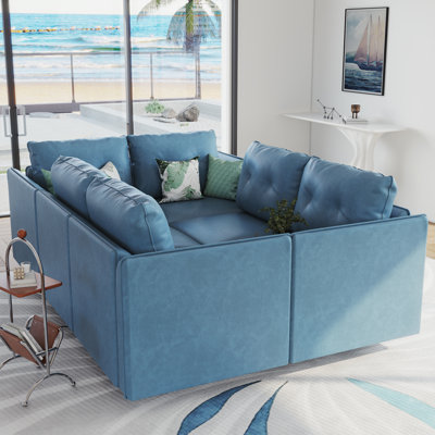Zendajas 2 - Piece Living Room Set Sofa Bed  Modular Sectional Sofa