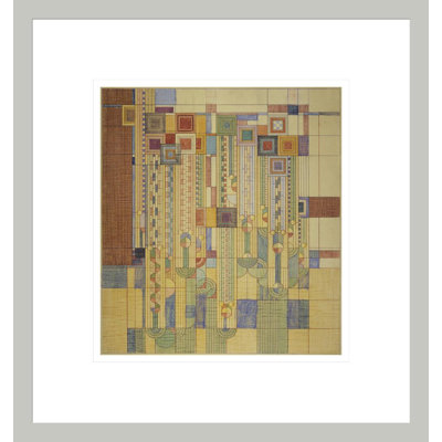 Saguaro Forms & amp; Fleurs de cactus. Couverture du magazine Liberty par Frank Lloyd Wright - reproduction giclée encadrée