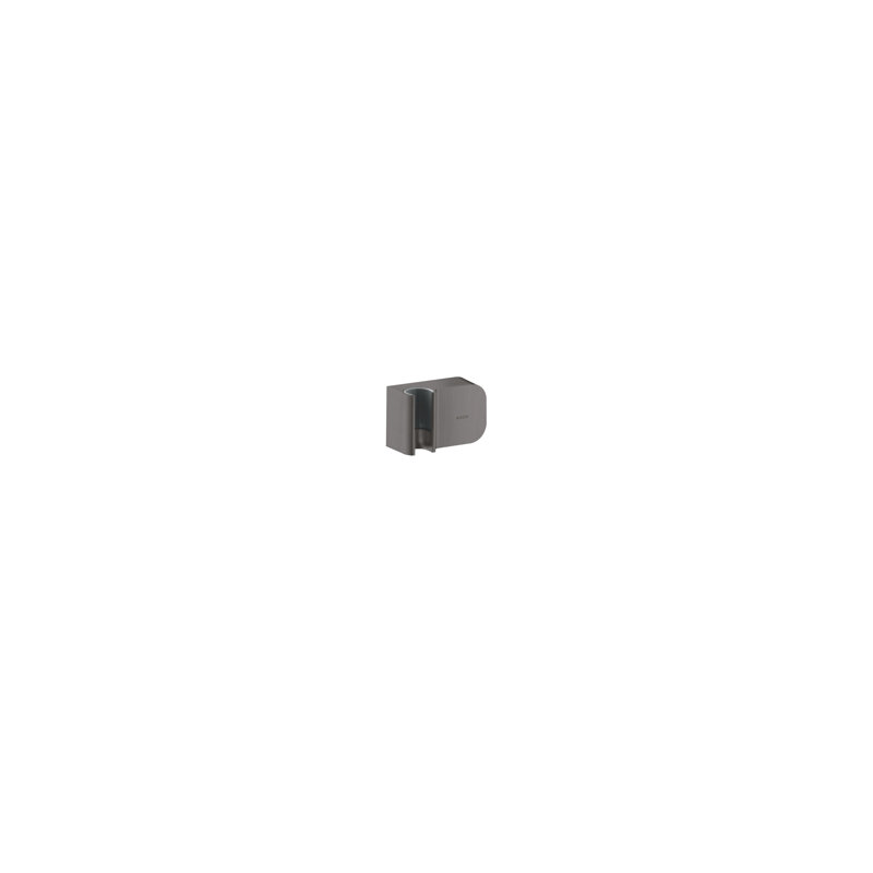 Modern Handheld Shower Head Holder, Brushed Black Chrome