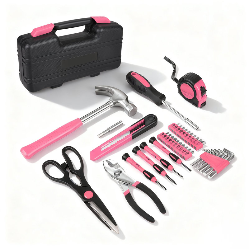 Trousse à outils 39 pièces pour la maison avec trousse de rangement Outils de réparation essentiels pour le bricolage et l'entretien