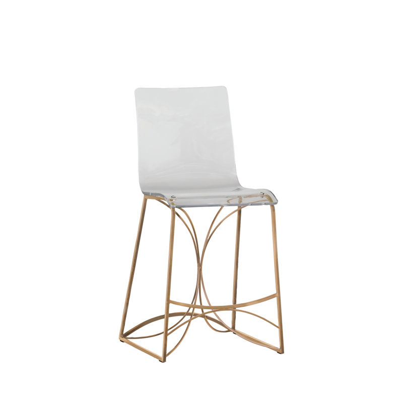 Angela 24.75″ Counter Stool, Antique Gold, Counter Stool (24.75" Seat Height)