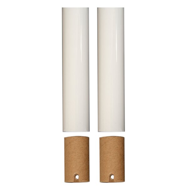 Bobeche - SET OF 2 Ceramic White Plain 2.75 Inch