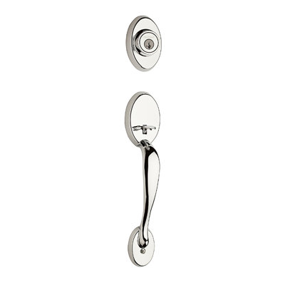 Chelsea Exterior Portion Handleset with Single Cylinder Deadbolt (Interior Portion Sold Separately)
