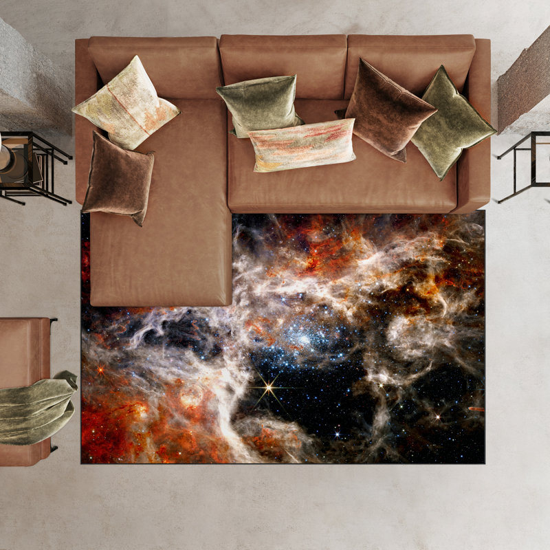 Haline Abstract Indoor Rug, Rectangle 7'6" x 10'3"