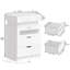 45cm W Manufactured Wood Bedside Table