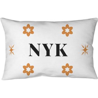 New York Basketball  Spun Polyester Blown & Closed Pillow 