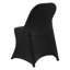 Housse de chaise pliante extensible en polyester extensible de 150 pièces avec poches élastiques pour les chaises pliantes et banquet de mariage