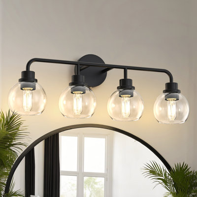 4 - Light Bathroom Vanity Light With Dome Shade