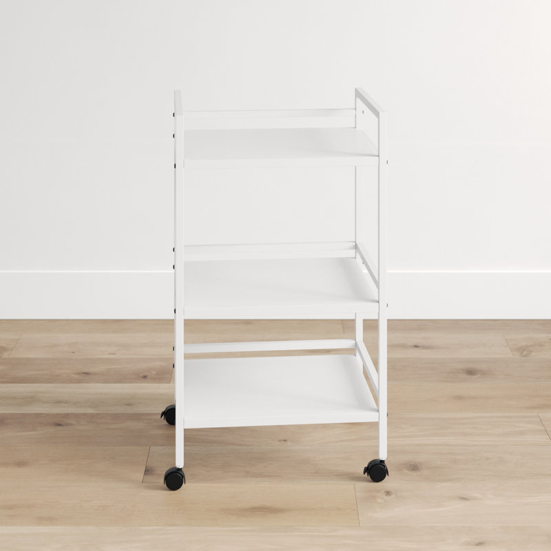 Marqueeta 31.1'' H x 18.9'' W Utility Cart with Wheels, White