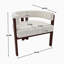Fauteuil en tissu chenille avec dossier ouvert-796738146