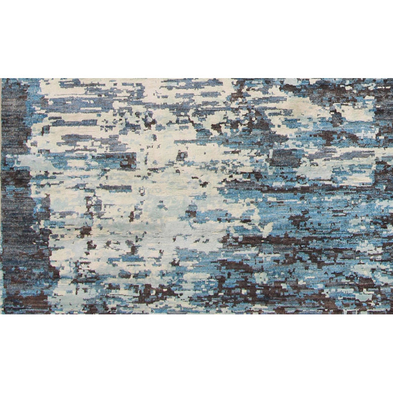 Geometric Hand Knotted 150cm X 209cm Area Rug