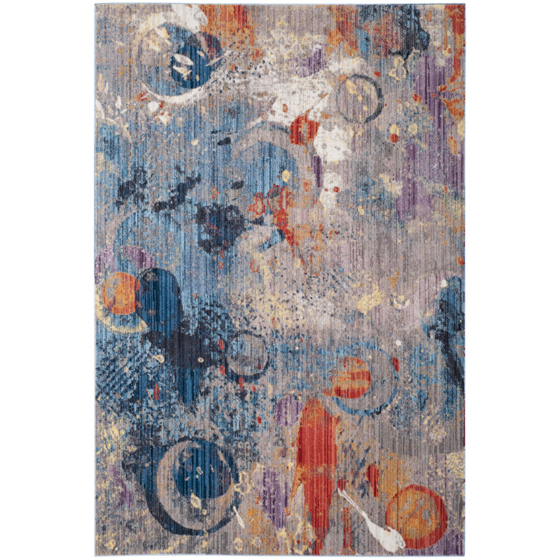 Forest Abstract Hand Woven Area Rug, Rectangle 183 x 274 cm