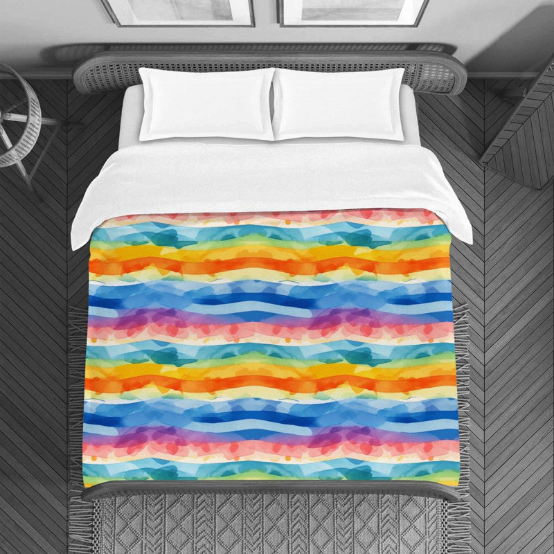 Striped Duvet Cover, King Duvet Cover