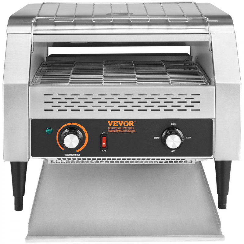 Commercial Conveyor Toaster, 450 Slices/Hour Conveyor Belt Toaster
