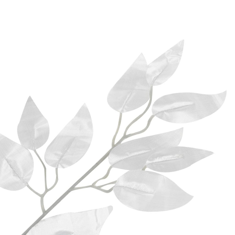 25.59cm Faux Ficus Plant, Silver