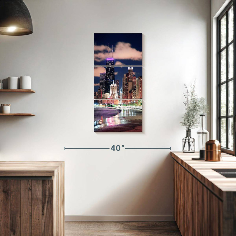 Gratte-ciel de Chicago, H 38 po x l 18 po