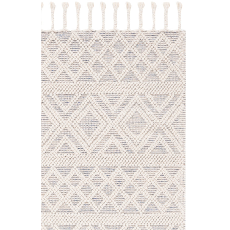Natura Flat Weave Wool Geometric Rug, Rectangle 3' x 5'