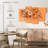 Harnek Orange Pastel Spring Flowers
