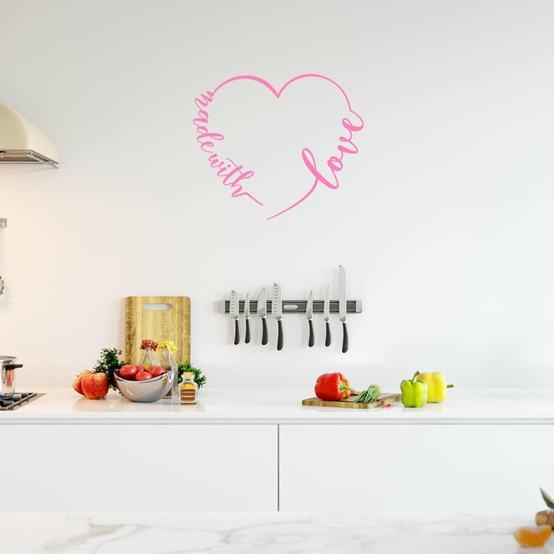 Adhésif mural, H 13 po x l 14 po, Rose