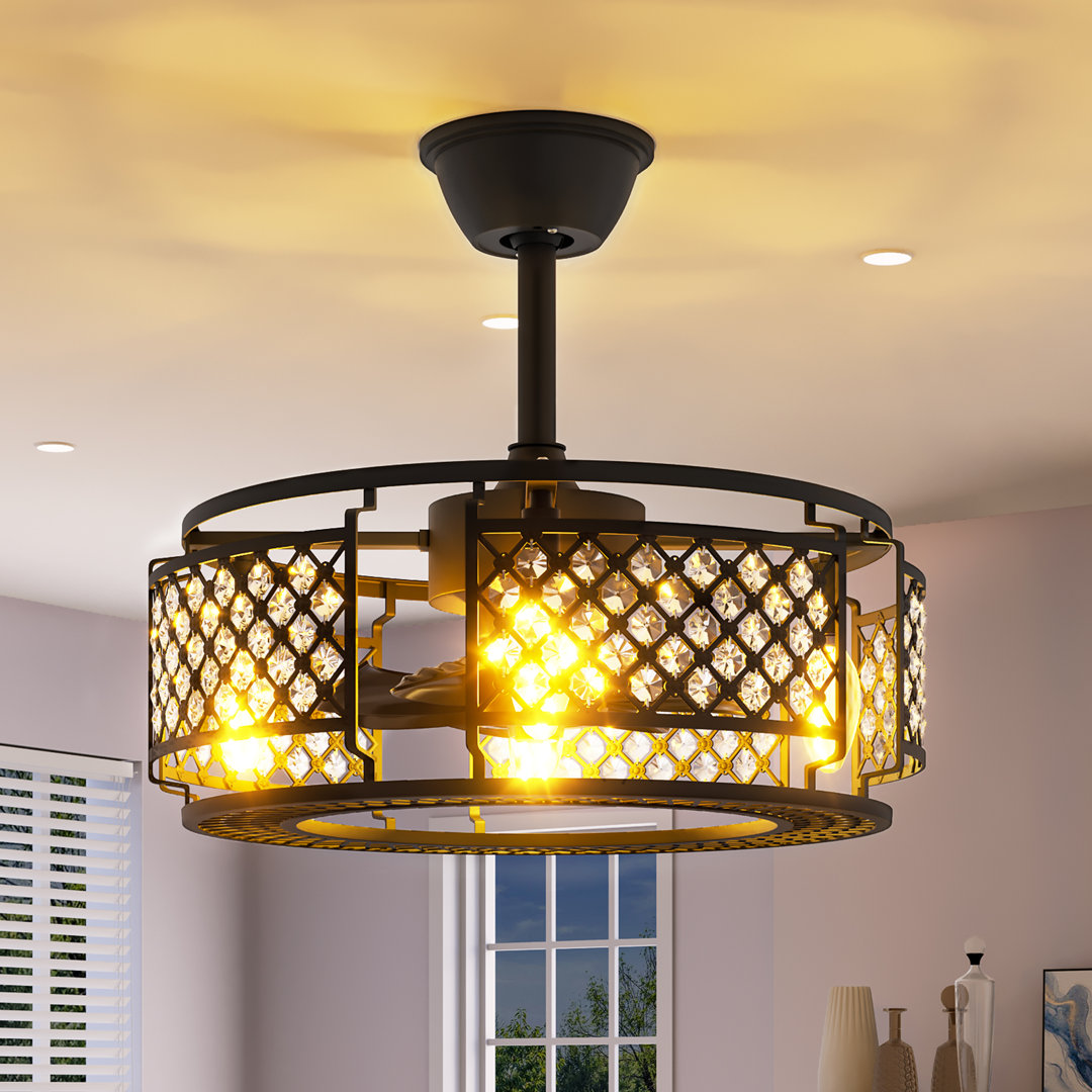 Irja Ceiling Fan with LED Lights House of Hampton®