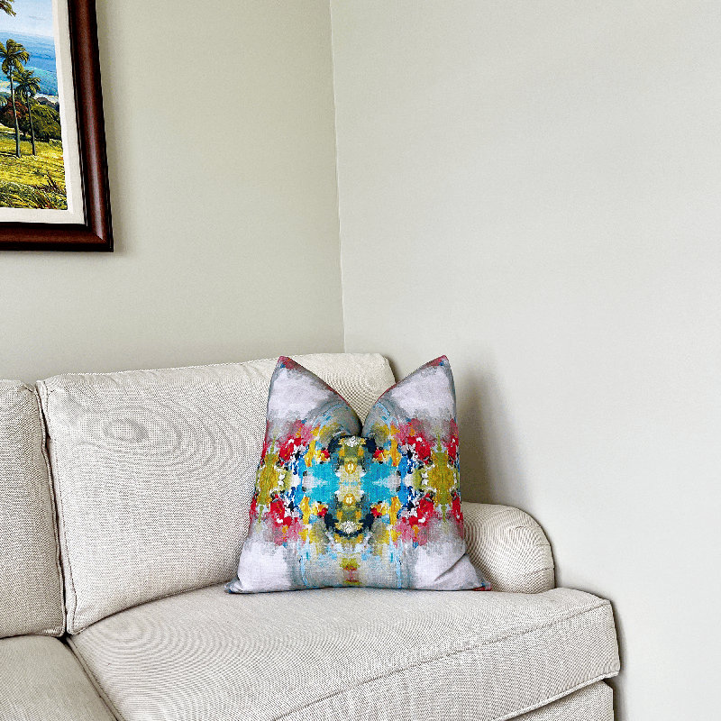 Housse de coussin Kaleidoscope, Fuchs ombré, H 20 po x l 20 po